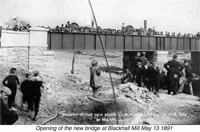 Opening the new bridge at Blackhall Mill